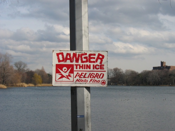 Danger: thin ice!