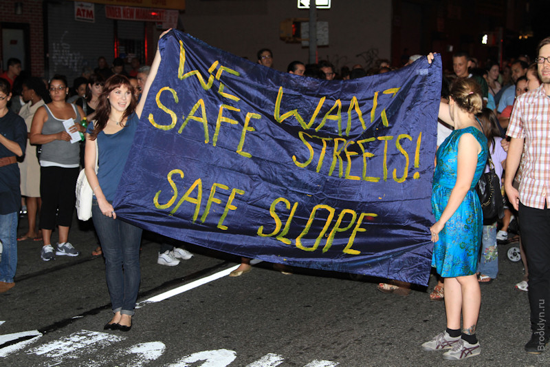 Safe Slope - Brooklyn march against violence on the streets