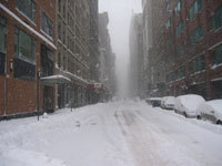 Blizzard in New York City